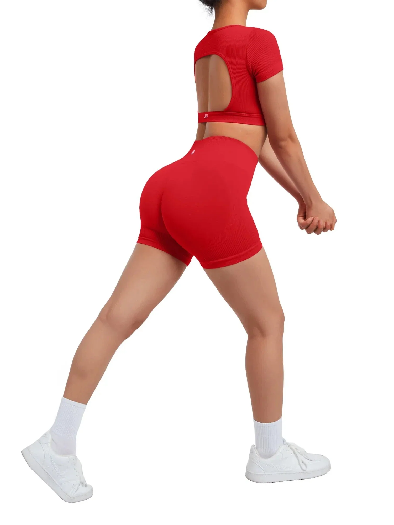 Ribbed Open Back Workout Sets - Image 21